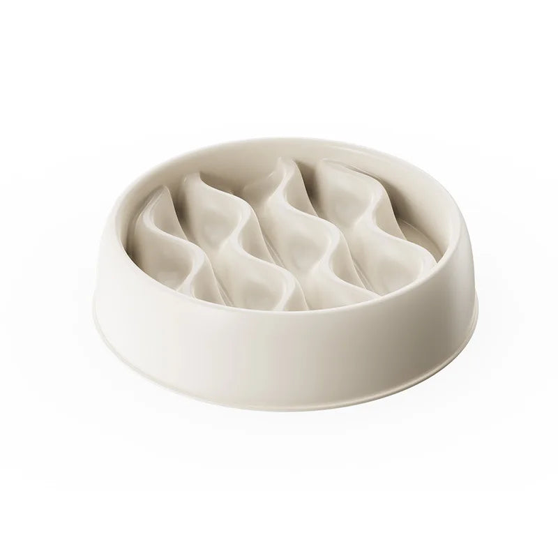 Cat Bowls & Food Dishes - Anti-Splash Pet Feeding Set, Slow Feeder Bowl to Prevent Choking, Ideal for Cats to Eat Slowly