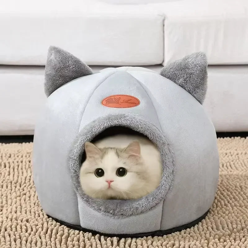 Winter Warm Cat Nest Semi-Enclosed Design Windproof And Cold-Resistant Large Model Comfortable And Warm Pet Nest For Home Use