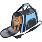Pet Portable Foldable Four Sided Breathable Mesh Pet Bag Cat and Dog One Shoulder Travel Bag Crossbody Handbag Backpack Cat Bag