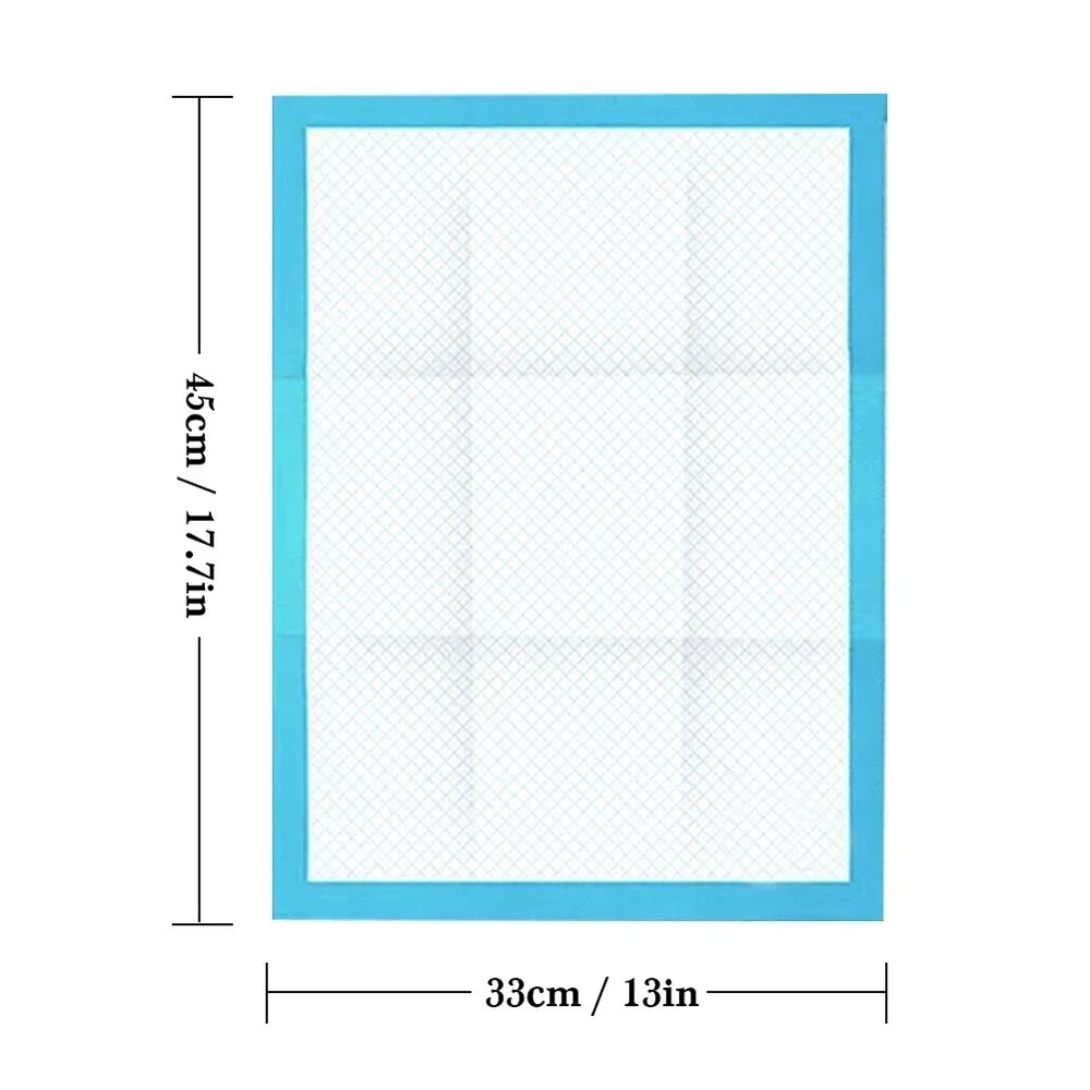 20/40/50/100-Pack Ultra Absorbent Pet Diaper Pads for Dogs &Cats Odor-Control Puppy Pee Mats Disposable Litter Toilet Solutions