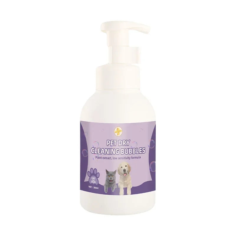 Cross-Border Hot Selling Pet Foam Bath 500ml 300ml No Rinse Cat Dog Shampoo Home Supplies Dog Bathing Shampoo And Hair Condition