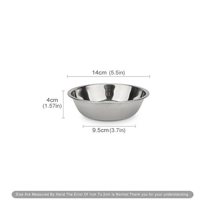 Dog Bowl Stainless Steel Pet Feeding Bowl Cat Food Drinking Feeder Bowl Durable Cheap For Small Medium Big Dogs