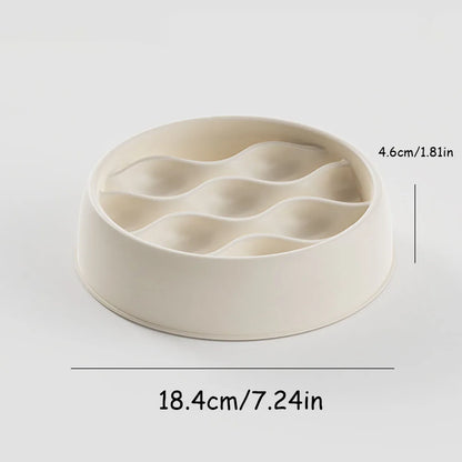 Cat Bowls & Food Dishes - Anti-Splash Pet Feeding Set, Slow Feeder Bowl to Prevent Choking, Ideal for Cats to Eat Slowly