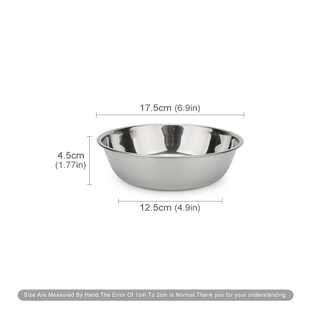 Dog Bowl Stainless Steel Pet Feeding Bowl Cat Food Drinking Feeder Bowl Durable Cheap For Small Medium Big Dogs