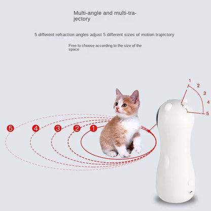 Pet Fully Automatic Cat Teaser Red Light Laser Self-Pleasure Relief Pet Supplies Infrared Cat Teasing Stick Cat Toy