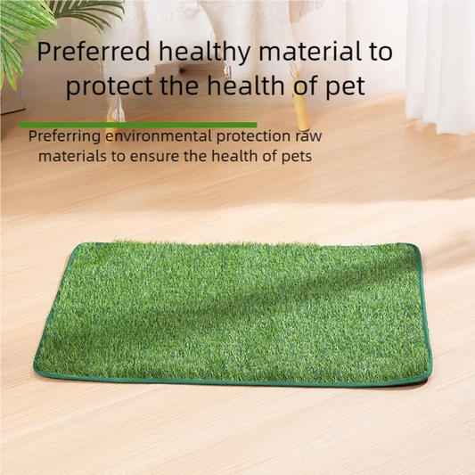 Reusable & Washable Dog Grass Mat - Odor-Control Artificial Lawn for Pet Training, Easy-Clean Pee Pad with Non-Slip Backing