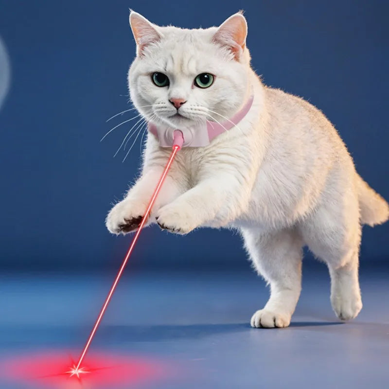 New Cat Laser Toy Cat Teaser Laser Collar Cat Interactive Toys For Indoor Kitten Automatic Cats Toy Pet Supplies