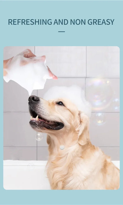 Cross-Border Hot Selling Pet Foam Bath 500ml 300ml No Rinse Cat Dog Shampoo Home Supplies Dog Bathing Shampoo And Hair Condition