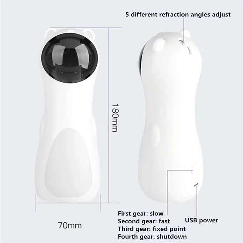 Pet Fully Automatic Cat Teaser Red Light Laser Self-Pleasure Relief Pet Supplies Infrared Cat Teasing Stick Cat Toy