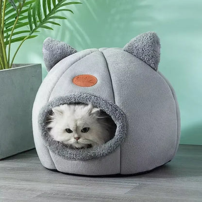 Winter Warm Cat Nest Semi-Enclosed Design Windproof And Cold-Resistant Large Model Comfortable And Warm Pet Nest For Home Use