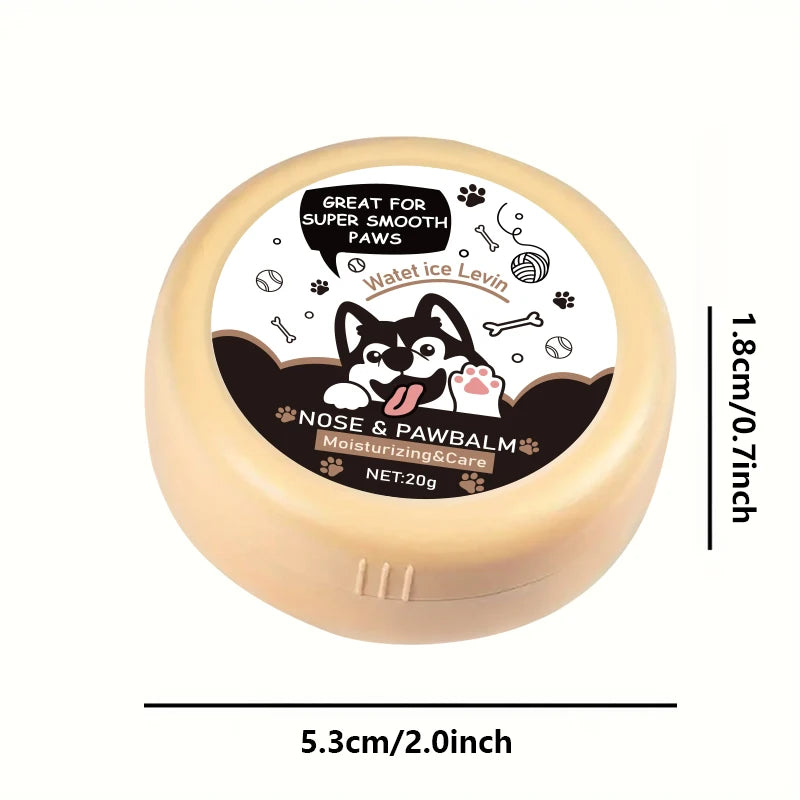 20g Dog Nose and Paw Balm Dog Paw Cream Cats Dogs Paw Protector Cream Pet Feet Moisturizer Pet Crack Feet Repair Pet Accessories