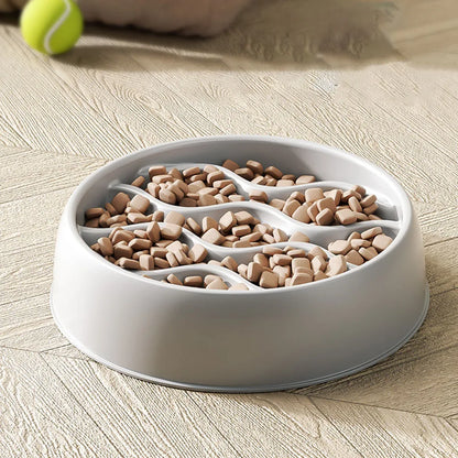 Cat Bowls & Food Dishes - Anti-Splash Pet Feeding Set, Slow Feeder Bowl to Prevent Choking, Ideal for Cats to Eat Slowly