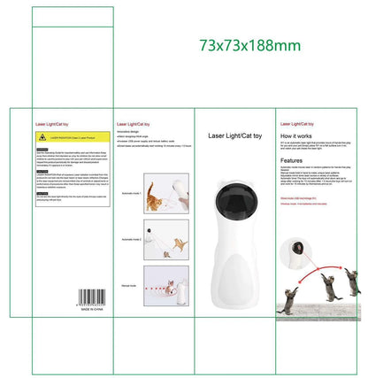 Pet Fully Automatic Cat Teaser Red Light Laser Self-Pleasure Relief Pet Supplies Infrared Cat Teasing Stick Cat Toy