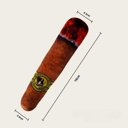 Dog Bite Toy Simulation Cigar Funny Interactive Sound Puppy Toy Dog Chew Squeak Toy Pet Accessories