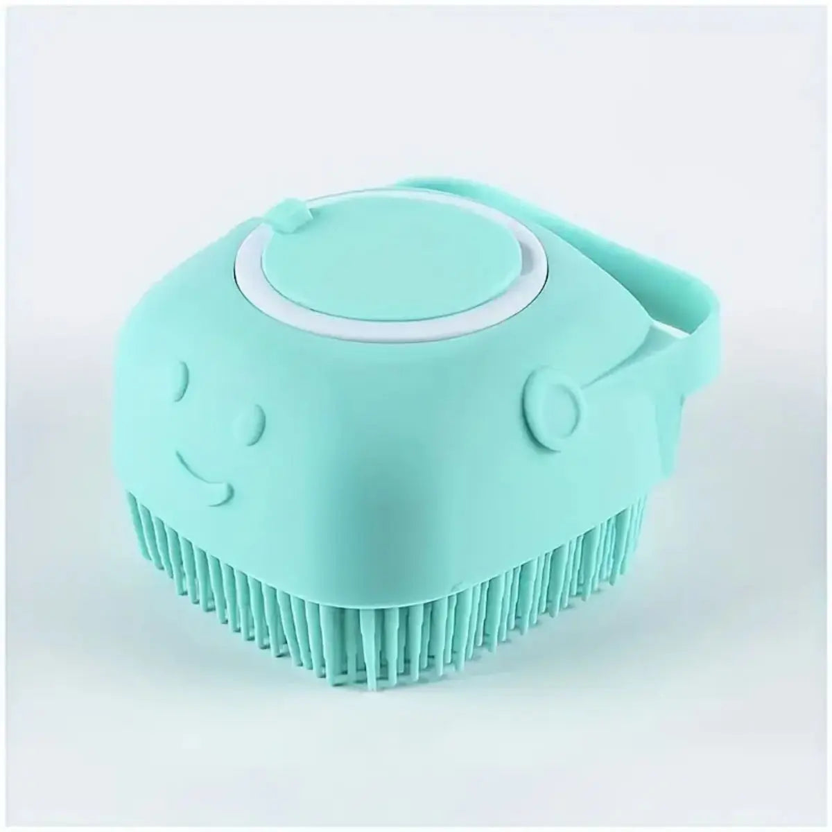 1pc Soft Silicone Dog Bath Brush - Gentle Massage with Shampoo Dispenser - Efficient Cat Grooming Brush for a Paws-itive Cleanin