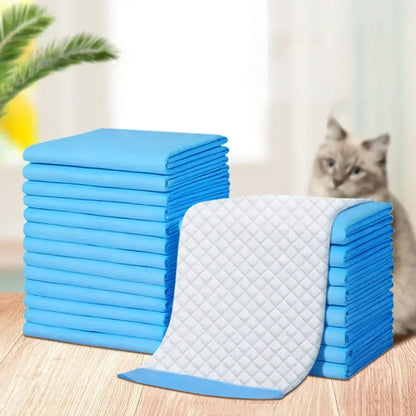 20/40/50/100-Pack Ultra Absorbent Pet Diaper Pads for Dogs &Cats Odor-Control Puppy Pee Mats Disposable Litter Toilet Solutions