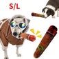 Dog Bite Toy Simulation Cigar Funny Interactive Sound Puppy Toy Dog Chew Squeak Toy Pet Accessories